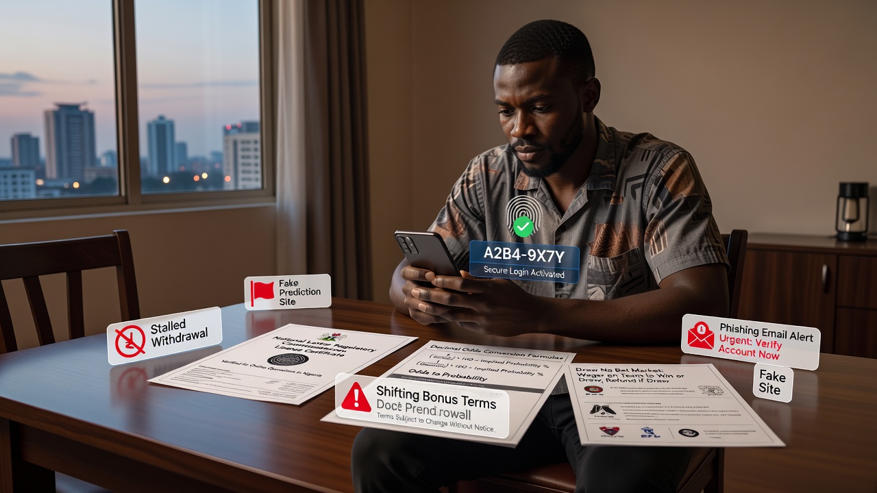 Online Betting and Casino Safety Guide: Scam Red Flags, Secure App Login, Odds, Settlements, EPL Betting in Nigeria, Prediction Sites, Accounts and Responsible Entertainment