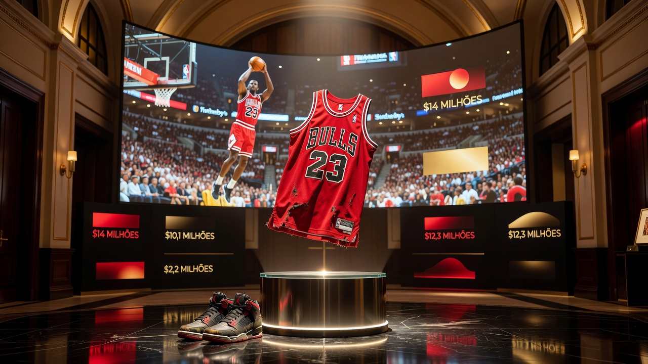Camisa de Jordan nas finais de 1998 é vendida por US$ 14 milhões