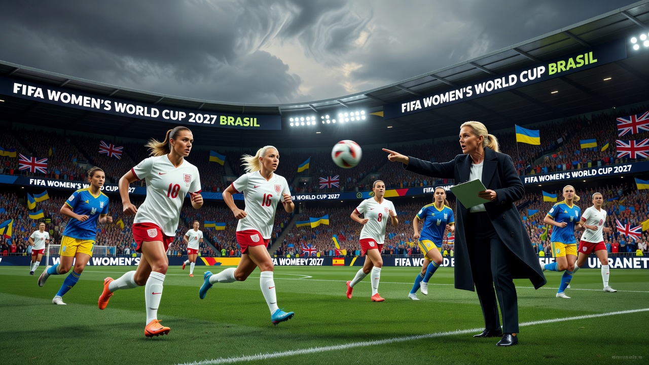 Inglaterra joga a vaga no Mundial de 2027 contra a Ucrânia