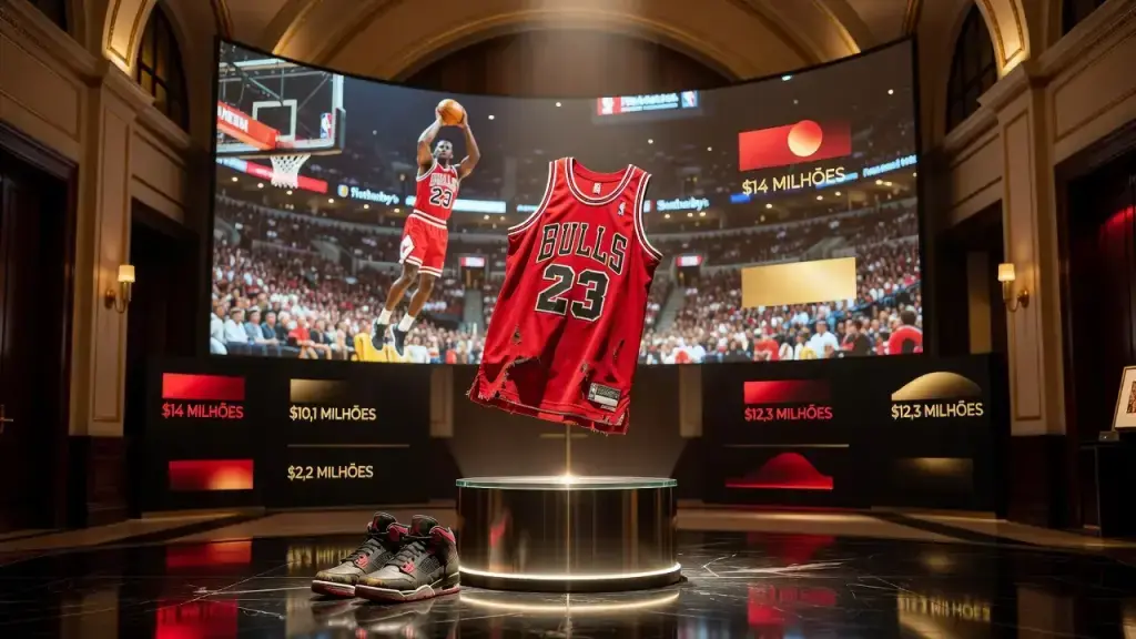 Camisa de Jordan nas finais de 1998 é vendida por US$ 14 milhões