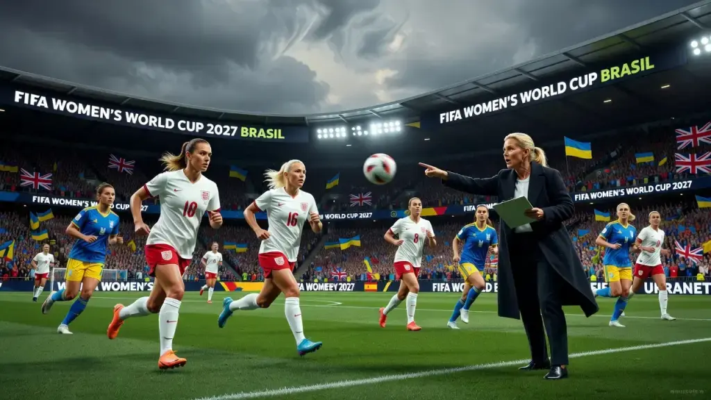Inglaterra joga a vaga no Mundial de 2027 contra a Ucrânia